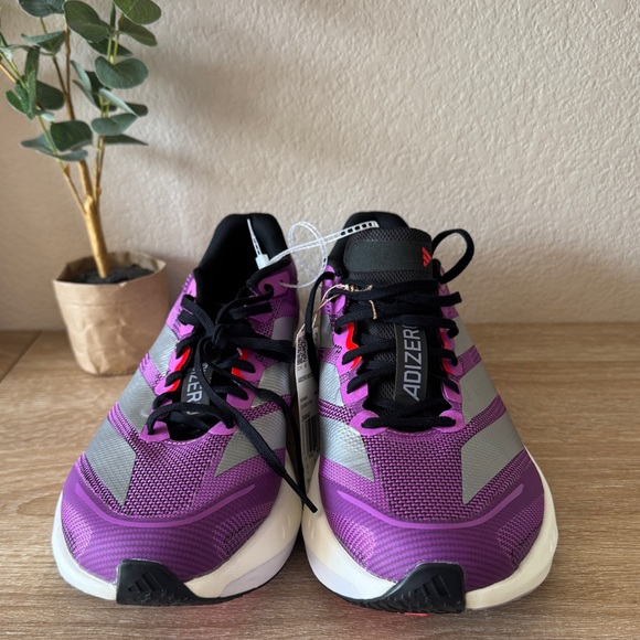 adidas Adizero Boston 13 Running Shoes – Purple/Silver – Men\'s 9.5 main image 3